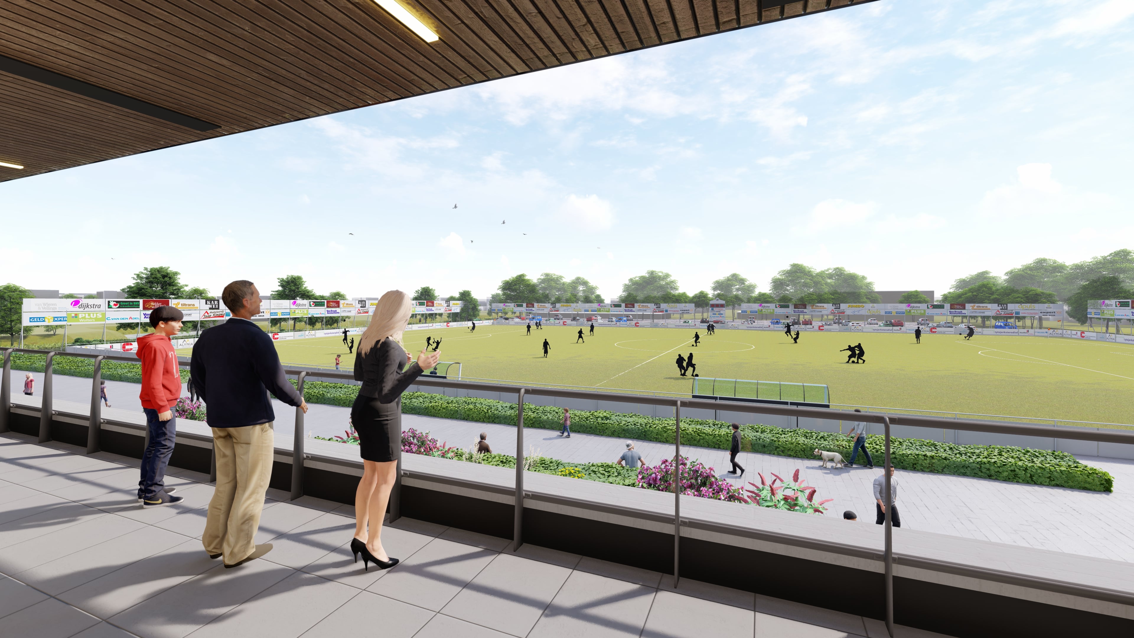 Sponsors FC Burgum goed zichtbaar op ons nieuwe sportpark