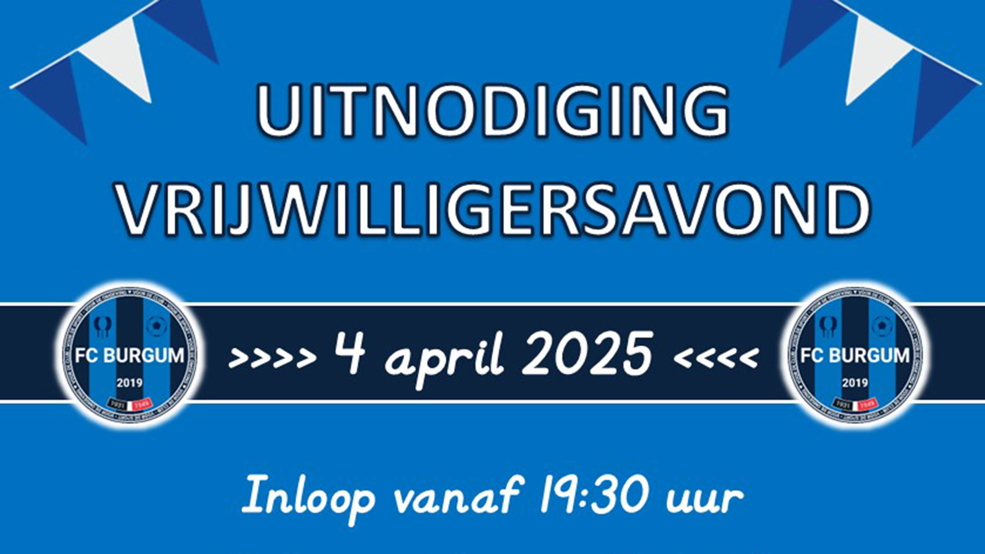 Herinnering voor onze vrijwilligers: nog een paar dagen (extra) om je op geven voor de vrijwilligersavond🥳