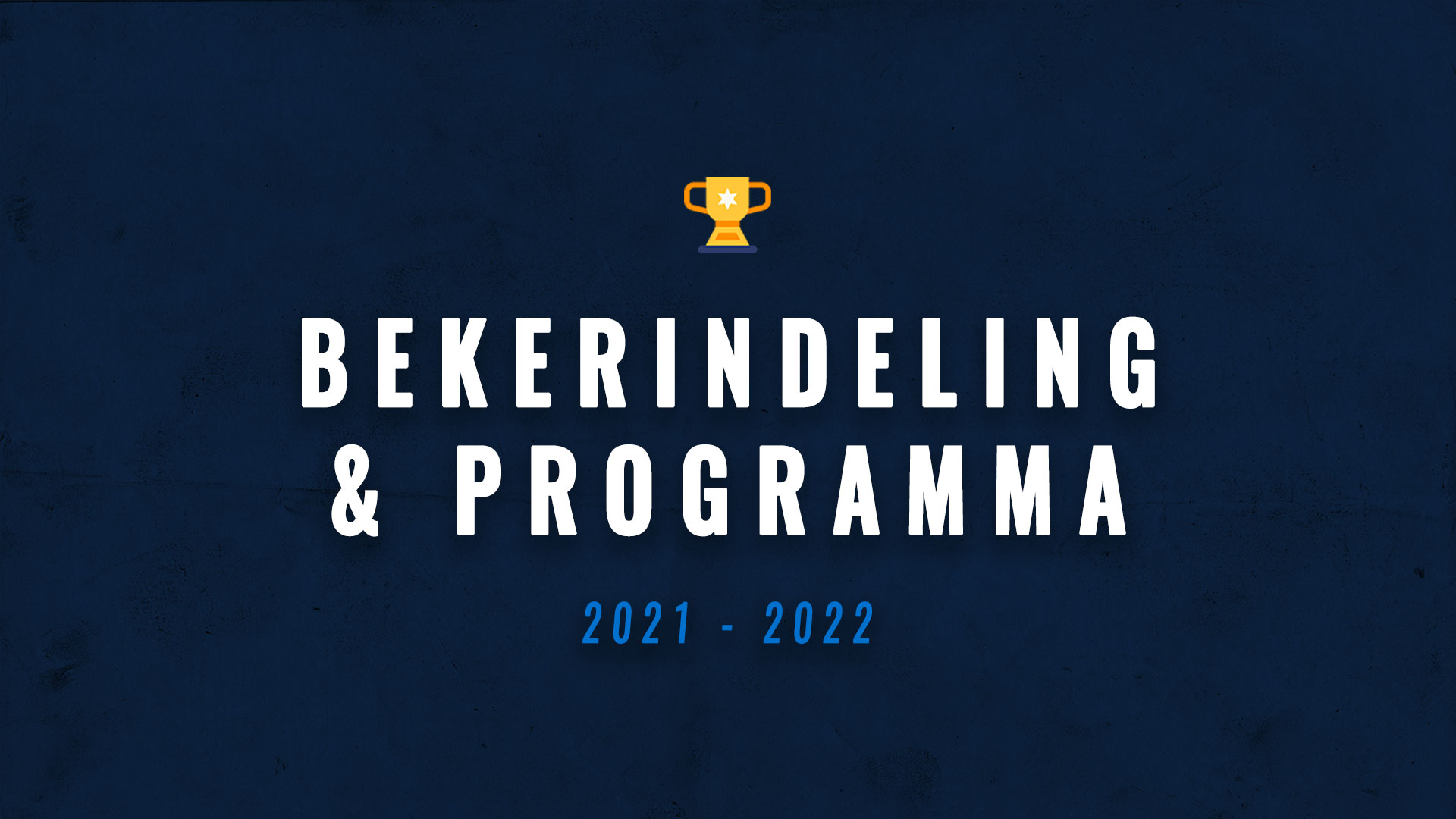 Bekerindeling en programma