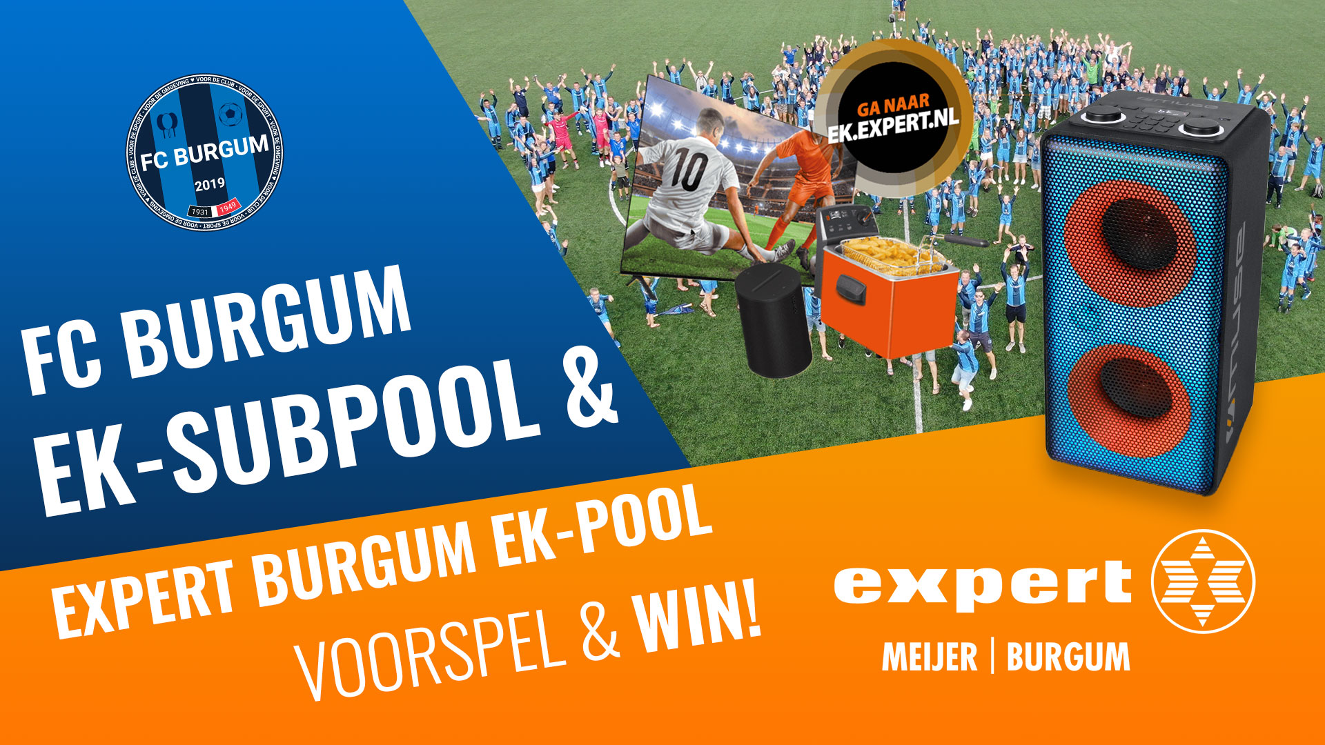 Doe mee met de EK-pool van Expert Meijer en FC Burgum en maak kans op fantastische prijzen!⚽️🏆