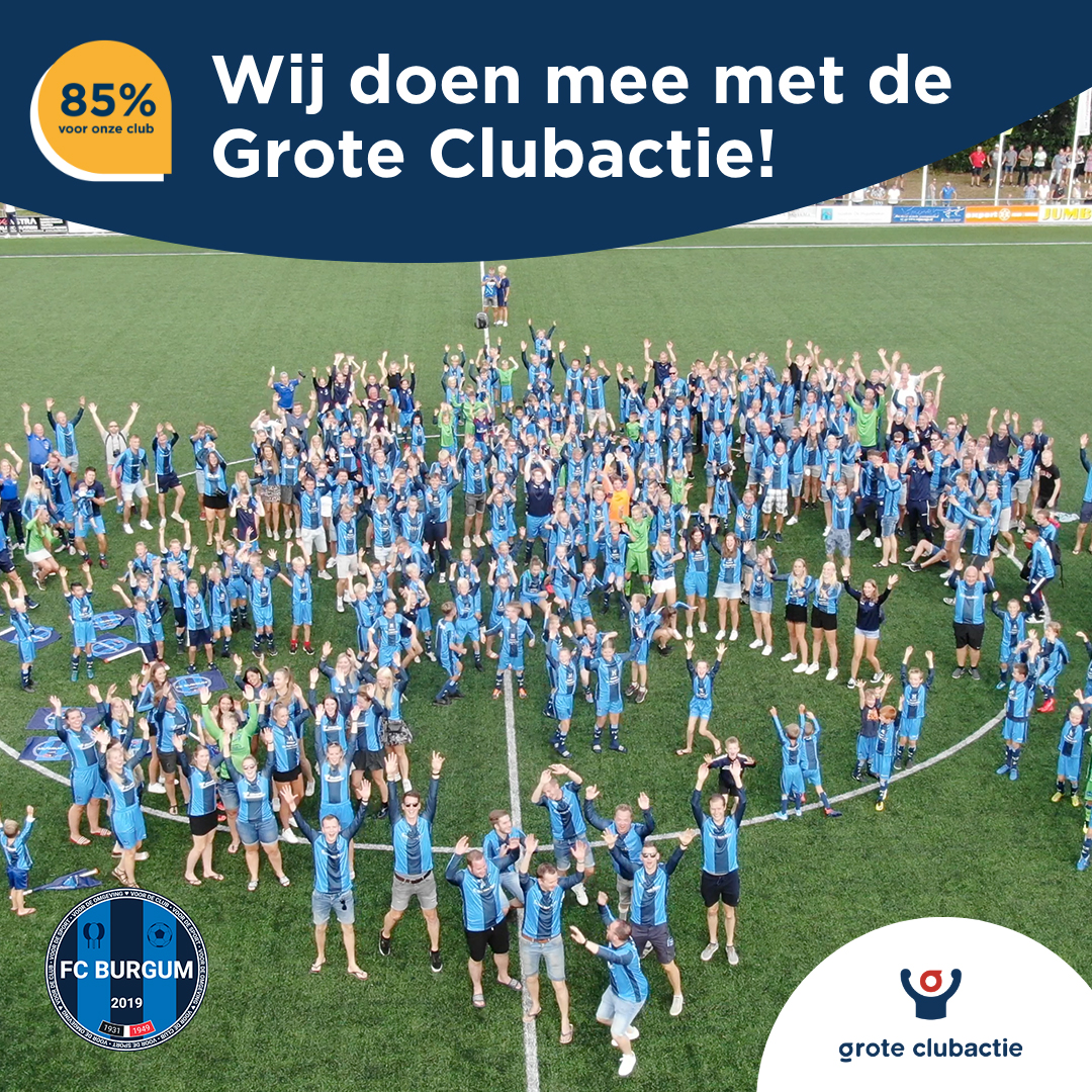 Aankondiging: FC Burgum doet mee met de Grote Clubactie! 💙⚽