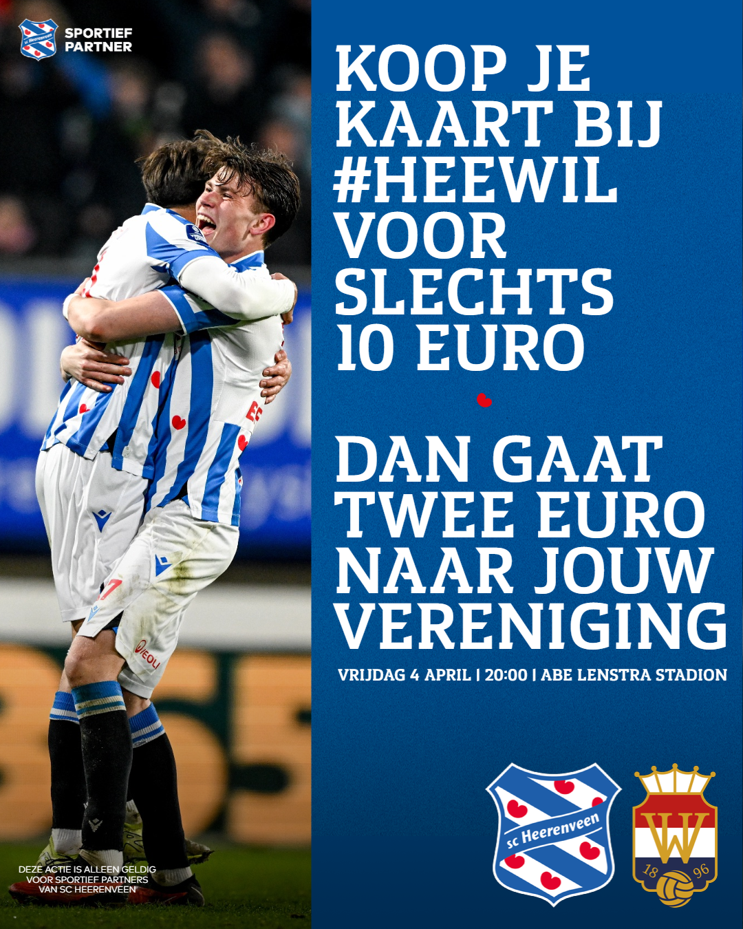 Kaartverkoopactie sc Heerenveen – Willem II