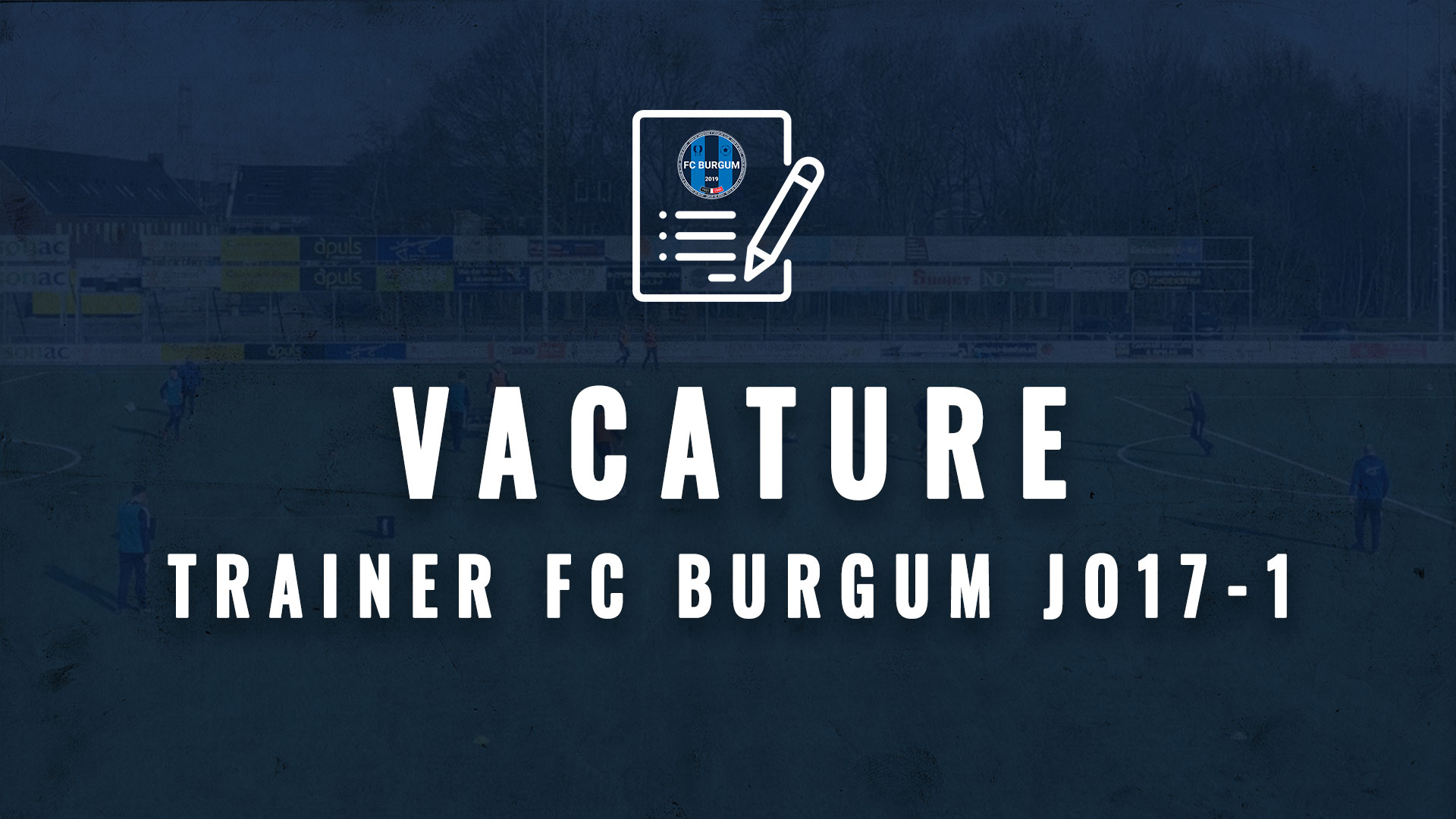 Trainer gezocht voor FC Burgum JO17-1