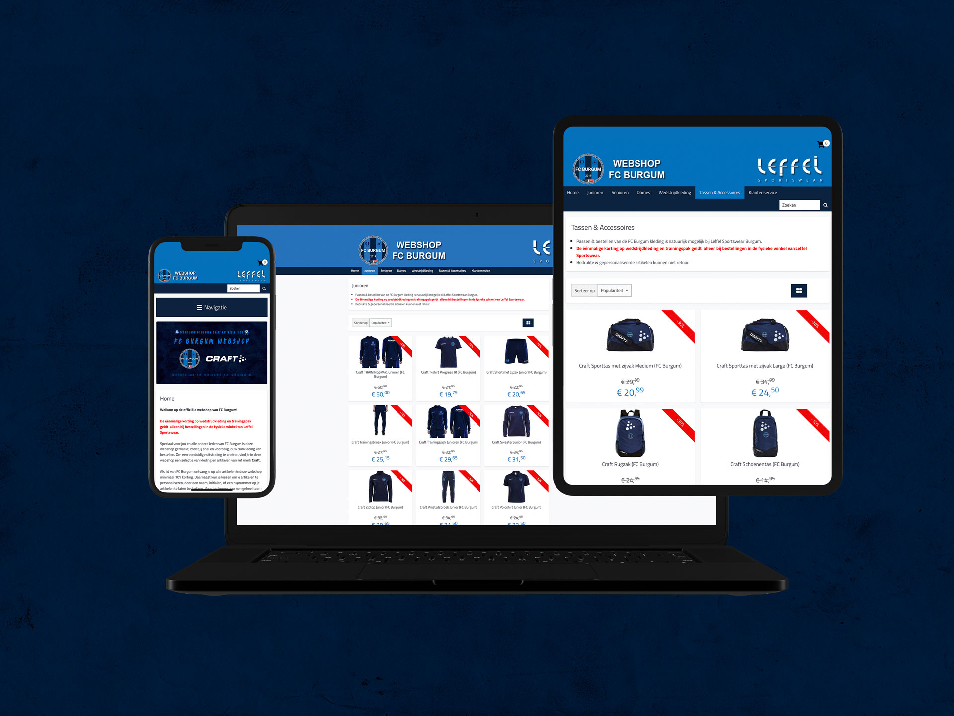 Bekijk nu de nieuwe FC Burgum kledinglijn in de webshop en in de winkel!