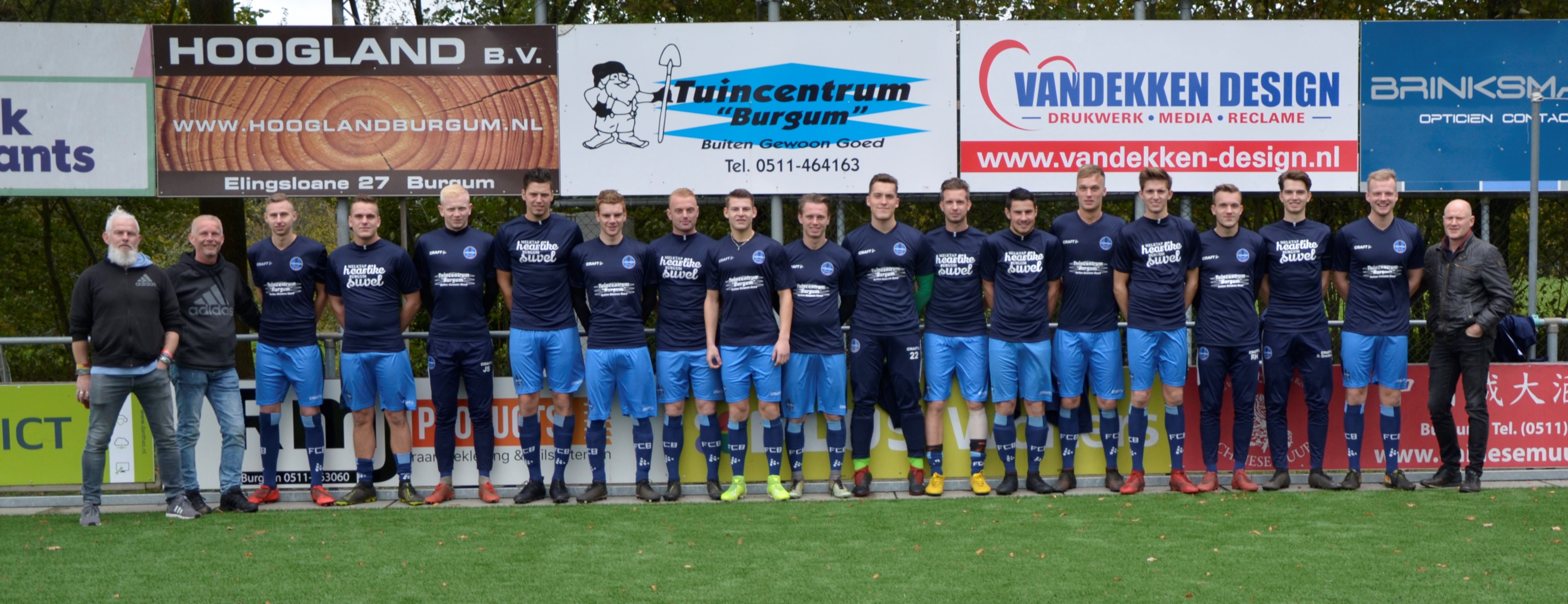 Inloopshirtsponsors voor FC Burgum 2 en JO17-2 